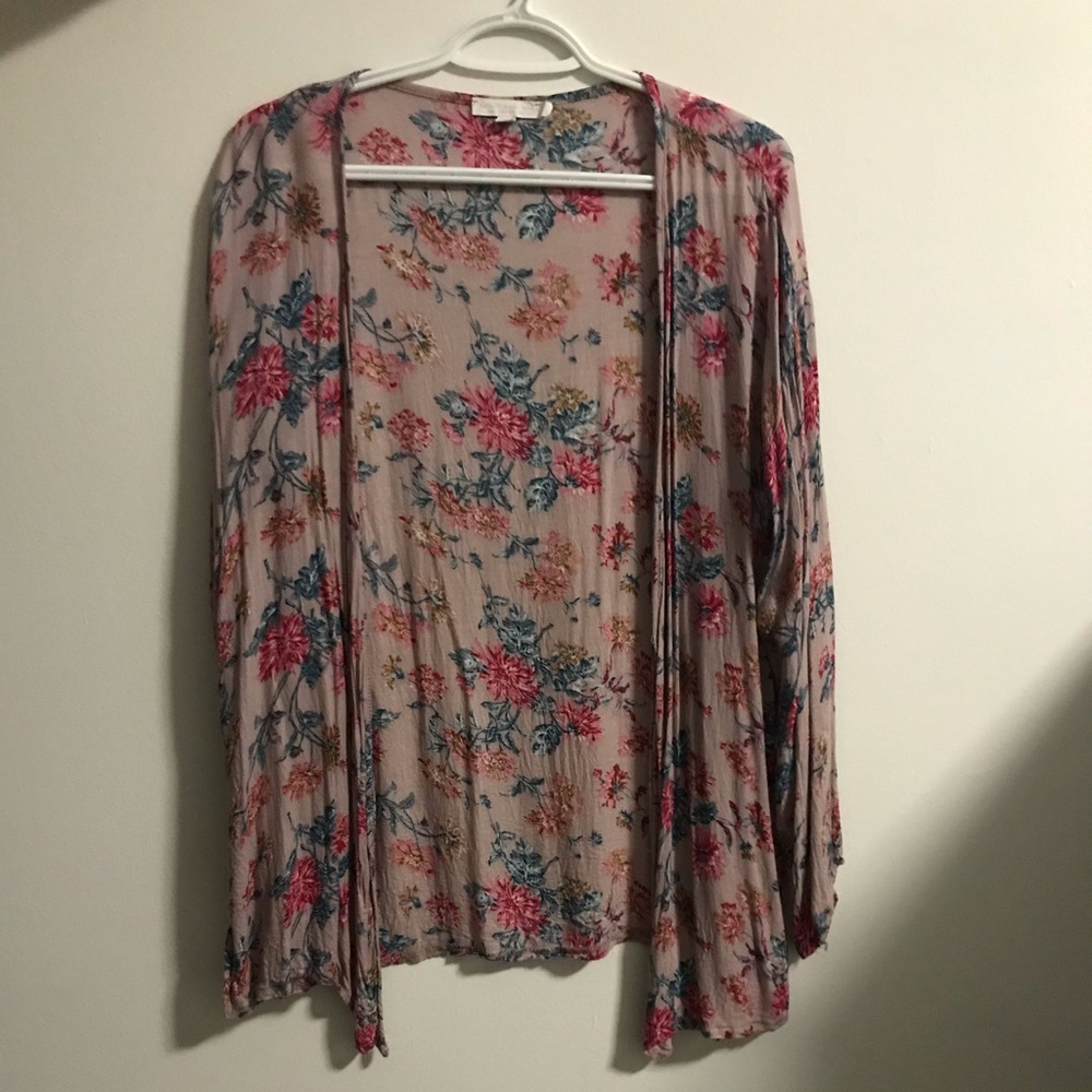 Lightweight Floral Cardigan